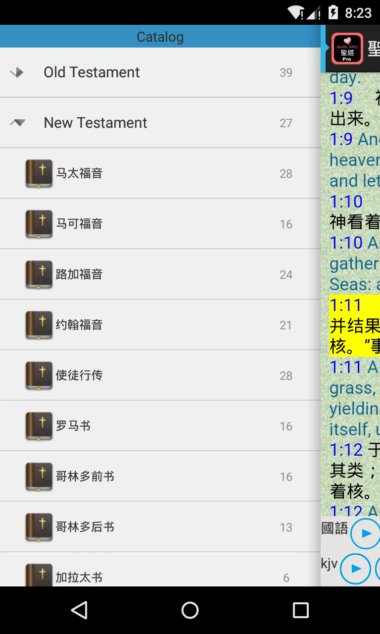 Chinese - English Audio Bible screenshot